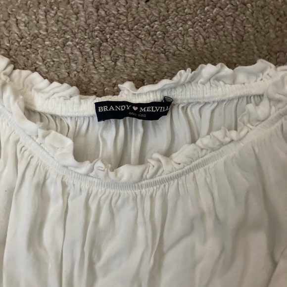 Brandy Melville White Romper - Picture 2 of 2